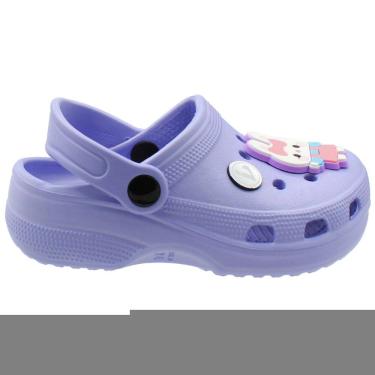 Imagem de Clog Infantil Yvate Aplique Coelhinha Menina