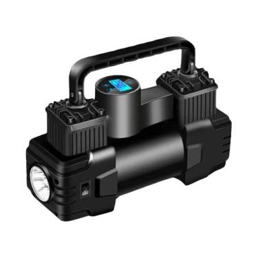 Imagem de Compressor De Ar Portátil De 12V Com Cilindro Duplo Para Carros E Cami
