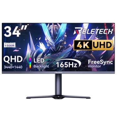 Imagem de Monitor Reletech G34WQ Curvo Ultrawide 34" 165Hz 1ms
