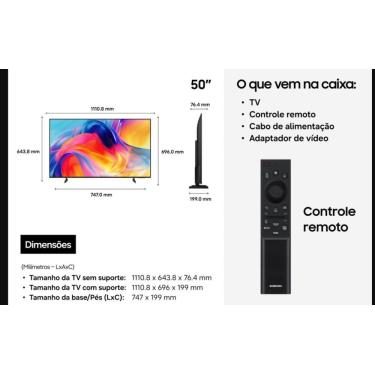Imagem de Smart TV Samsung 50” Vision AI Mini LED 4K M75H UN50M75HAGXZD