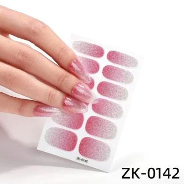 Imagem de Adesivos de Gel de Esmalte Premium Para Unhas Princesa Brilho Acessóri