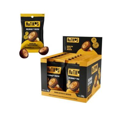 Imagem de Bolinhas De Fruta Banana Com Pasta De Amendoim Zero Açúcar - Natikinho