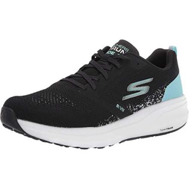 Imagem de Skechers Go Run Ride 8 Black/Turquoise 5.5 D - Wide