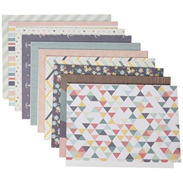 Imagem de American Crafts Caixa de cartas solstice Paislee rosa