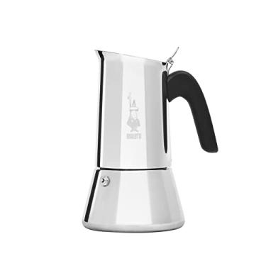 Imagem de Bialetti New Venus Induction, máquina de café de fogão, aço 18/10, 4 xícaras de café expresso, adequado para todos os tipos de fogão