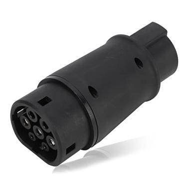 Imagem de Conector de carregador EV, adaptador de carregamento para veículos elétricos tipo 1 a tipo 2 adaptador IP54 proteção 16A/32A 230V plugue universal para estação de carregamento