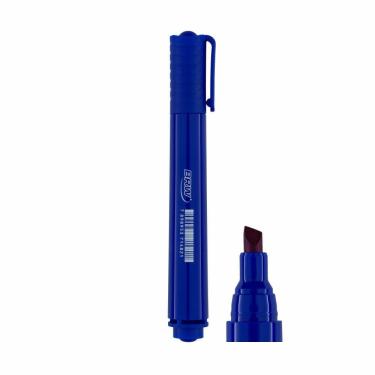 Imagem de Pincel Atômico Marcador Permanente Azul chanfrada BRW 01un