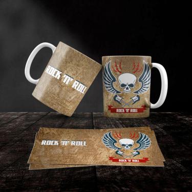 Imagem de Caneca Cerâmica Rock and Roll Mod.21