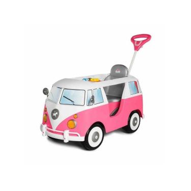 Imagem de Mini Veiculo Kombina Rosa Duas Formas De Uso Pedal E Haste
