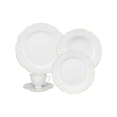 Imagem de Aparelho de Jantar e Chá com 30 Peças Soleil White Classic