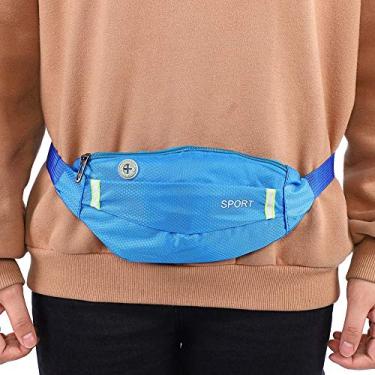 Imagem de Bolsas de cintura, Fanny Pack, bolsa de cintura esportiva, bolsa de corrida, bolsa de cinto esportiva, bolsa de viagem de quadril para homens (Blue)