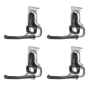 Imagem de Rubbermaid FastTrack Heavy-Duty Universal Garage Bicycle Storage Vertical Hanging Wall Hook Bike Rack (4 Pack)