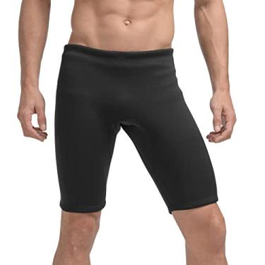 Imagem de Homtoozhii Calção de neoprene de 3 mm Shorts de natação masculino Calças de mergulho Roupa íntima para esportes aquáticos Roupa de banho