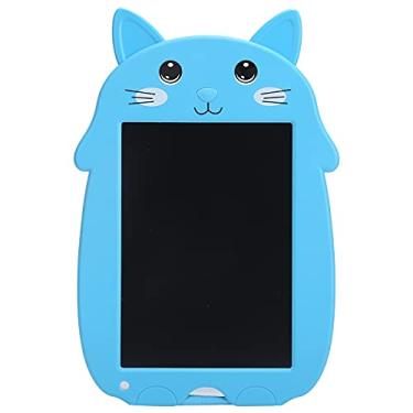 Imagem de EBTOOLS Tablet de escrita LCD, bloco de desenho gráfico digital de gato de 9 polegadas com bloqueio antiapagamento, com caneta de caligrafia, brinquedos educativos presentes para meninos e meninas (azul)