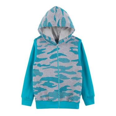 Imagem de Blusão Infantil Menino Capuz Moletom Camuflado Games Inverno