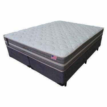 Cama Box com Colchão Casal King Koil Extended Life Látex - 138x188