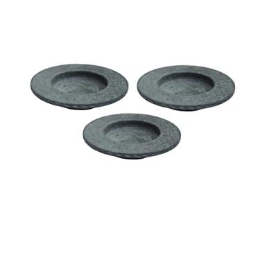 Imagem de Kit 3 Pratos Risoto Massa Chapéu Invertido Pedra Sabão 22Cm