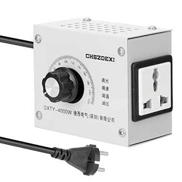 Imagem de Tingpai Regulador de tensão variável compacto Velocidade portátil Tempe tu Tempe tu Tensão Adjuatable Dimmer