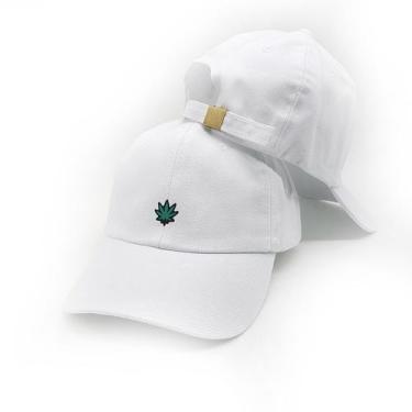 Imagem de Boné Strapback Baseball Verde Escuro Folha De Erva Minimalista Origina