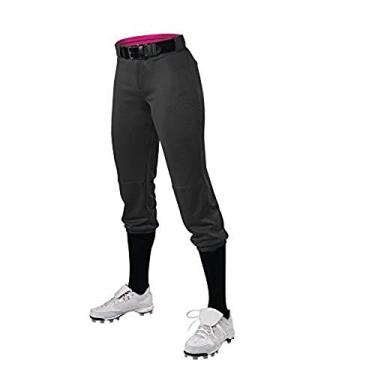 Imagem de Calça Alleson Ahtletic para meninas com velocidade de softball, Preto, Small