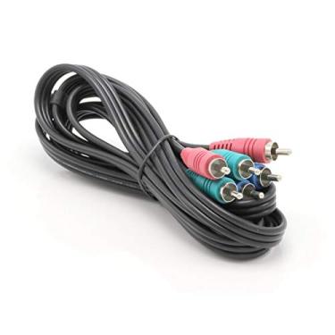 Imagem de O CIMPLE CO – Cabo de áudio de vídeo componente e composto – (1 pacote) 5 cabos RCA banhados a ouro (12 pés de comprimento) – Suporta 480i, 480p, 720p e 1080i, Red, Green, Blue, 6 Feet (1.8 Meter)