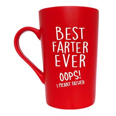 Imagem de MAUAG Caneca de café divertida de Natal para papai, presentes divertidos da filha filho, vermelha 350 ml