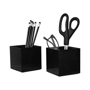 Imagem de Bostitch Office Organizador de mesa para lápis Konnect, copo de caneta, pacote com 2, preto