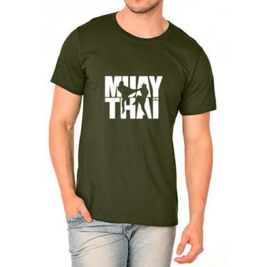 Imagem de Camiseta Masculina Algodão Muay Thai Conforto Leve Dia A Dia - Ragor