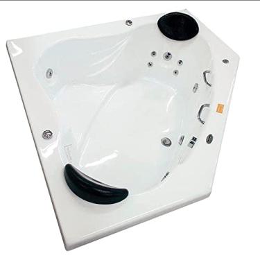Imagem de Banheira Hidromassagem Ouro Fino Kanthocril Ii Top Line 155cmx217cmx45cm 05 Jatos Branco
