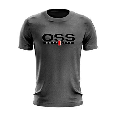 Imagem de Camiseta Shap Life Jiu Jitsu OSS Academia Treino Chão Cor:Chumbo;Tamanho:G
