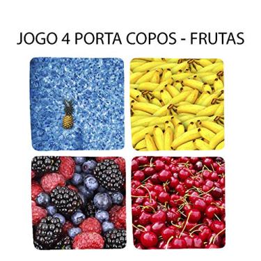 Jogo De Copos Chiques Vidro Quadrado 320ml Azul Luxuoso no Shoptime