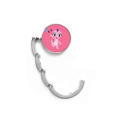 Imagem de Gancho de mesa Dinosaur Kingdom Love You com fecho decorativo e gancho dobrável