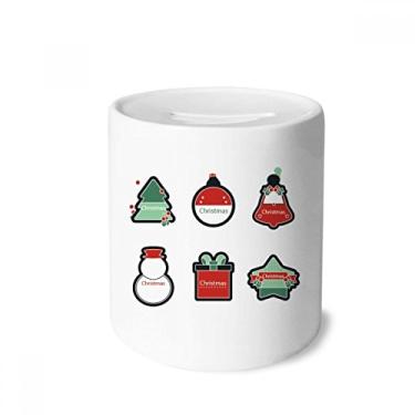 Imagem de DIYthinker Símbolo de Natal de desenho animado ícone caixa de dinheiro caixa de cerâmica porta-moedas presente de cofrinho