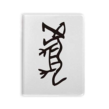 Imagem de Bones Inscriptions Caderno de tigre do zodíaco chinês capa macia Diário