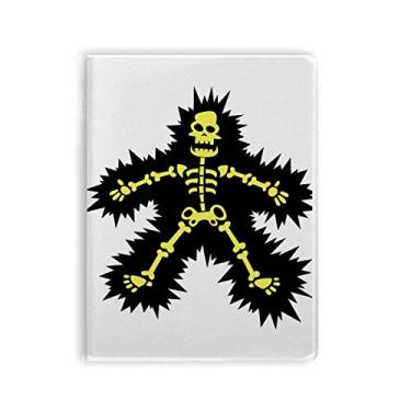 Imagem de Caderno de desenho de esqueleto Electroskulling com capa macia para diário