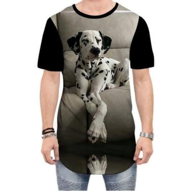 Imagem de Camiseta Long Line Dálmata Cachorro Raça - Estilo Vizu