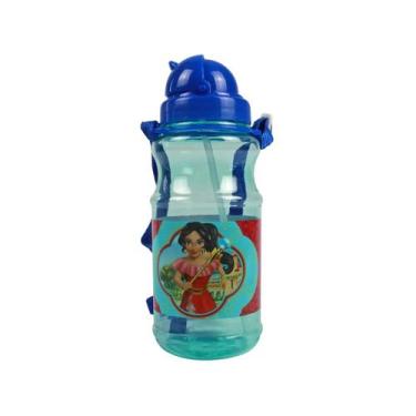 Imagem de Cantil Plástico Com Alça Elena De Avalor Azul Oficial Disney