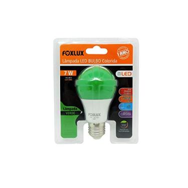 Imagem de Foxlux Lâmpada LED Bulbo 7W Verde Bivolt
