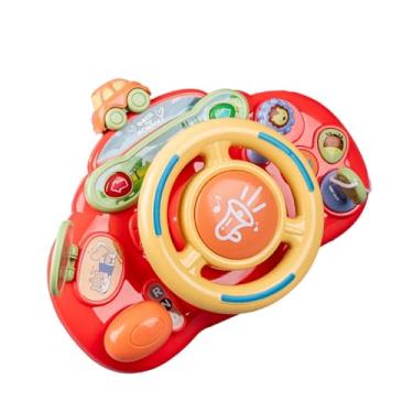 Imagem de Esquirla Volante elétrico brinquedo educacional musical mini minha primeira condução para 1 2 3 4 5 anos de idade infantil crianças presentes de aniversário, Vermelho