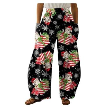 Imagem de Calça De Roupa De Dormir Impressa E Casual De Natal Feminino