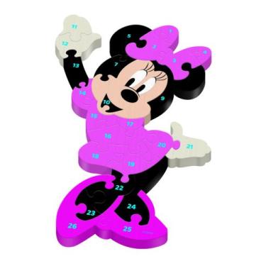 Imagem de Quebra Cabeça De Madeira Minnie Disney 26 Peças - Toy Mix