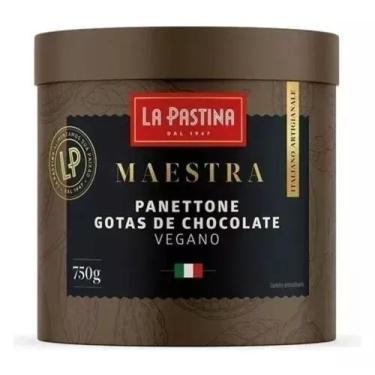 Imagem de Panetone Italiano Vegano C/Gotas De Chocolat La Pastina 750G