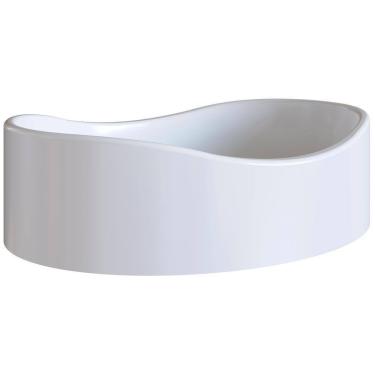 Imagem de Cuba De Apoio Para Banheiro Em Marmore Sintetico 941012 Branca Pp Branca