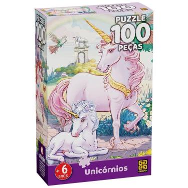 Imagem de Puzzle 100 Peças Unicórnios
