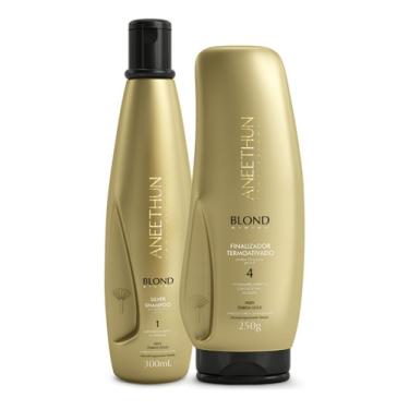 Imagem de  Shampoo Aneethun Kit Blond System Silver Aneethun Manutenção Uso Diario Kit Blond System Silver Aneethun Manutenção Uso Diario En Kit De 250g Kit blond system silver aneethun manutenção uso diario