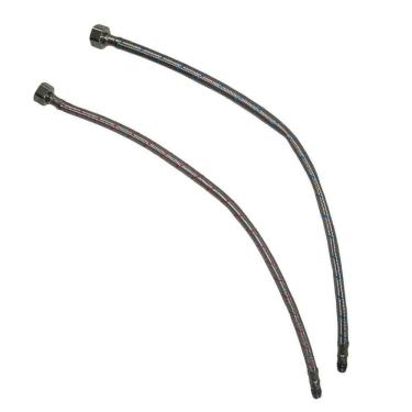 Imagem de Engate Rabicho Par Monocomando Mangueira Flexivel Agua Quente Fria Misturador Torneira Pia Balcao