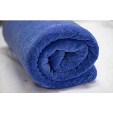 Imagem de Cobertor Casal Manta Felpuda 01 Peça (Toque Aveludado) Azul - Casahome
