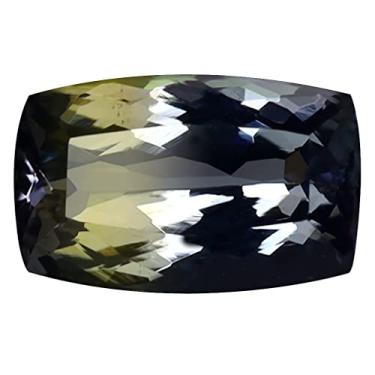 Imagem de 2,42 ct Certificado AIG Almofada Forma (10 x 6 mm) Tanzanita Azul Esverdeado Não Aquecida Pedra Natural Solta, Large, pedra preciosa, Tanzanita
