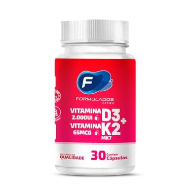 Imagem de Vitamina D3 + K2 (MK-7) Suporte imunológico, função muscular e sistema cardiovascular 30 cápsulas