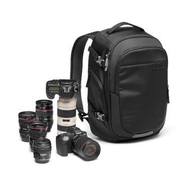 Imagem de Manfrotto Mochila Advanced Gear III para câmera e laptop, mochila para câmera reflexa/sem espelho com lentes, com divisórias acolchoadas intercambiáveis e acessório de tripé, acessórios de fotografia,